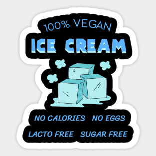 Vegan Ice cream Sticker